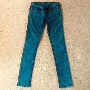 NWOT turquoise tinted jeans